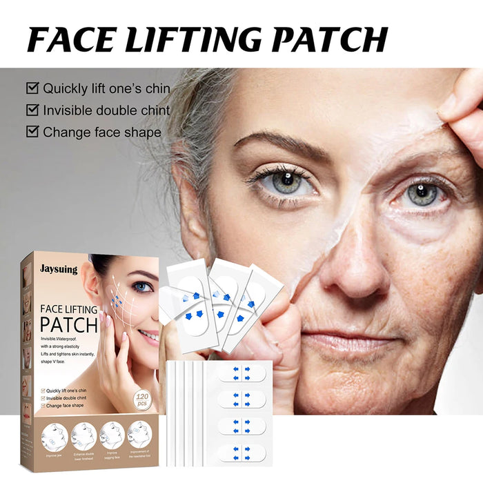 120pcs Invisible Face Stickers Transparent Thin Face Patche Lift Tools V-Shape Face Wrinkle Sagging Skin Tape Facelifting Patch