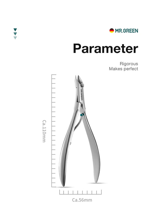 MR.GREEN Nail Cuticle Nipper Manicure Scissors Stainless Steel Dead Skin Remover Pusher Tool Trimmer