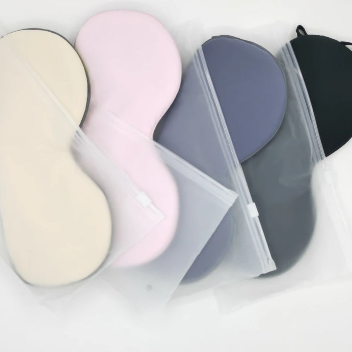 Sleeping Eye Mask Korean Style Ice Silk Warm And Cool Dual Use Adjustable Travel Light Blocking Breathable Eye Mask