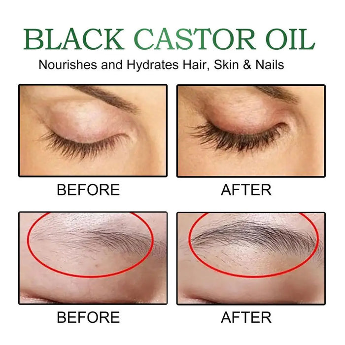 Black Castor Oil for Hair 60ml Moisturizing Hair Oil Care Liquid Jamaican Black Castor Hair Oil Gentle Natural Hair Growth Oil