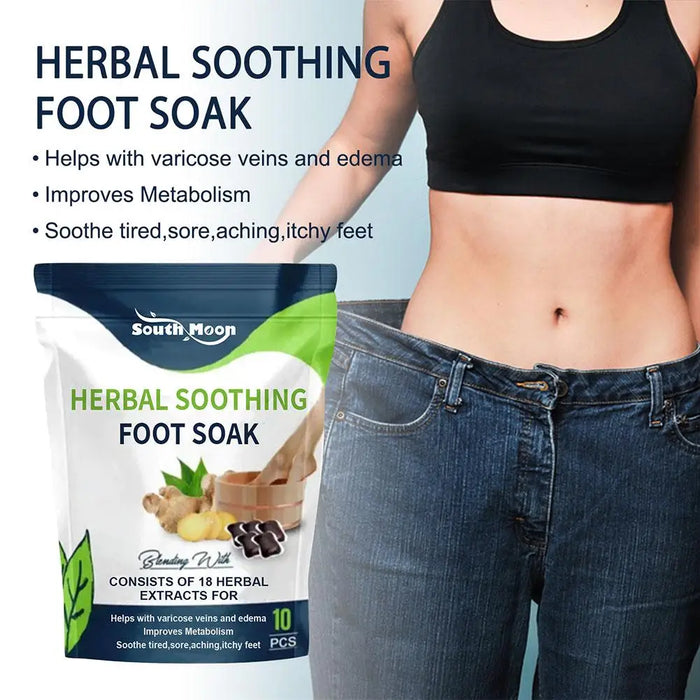 10pcs Natural Herbal Foot Soak Gel Detox Capsule Foot Cleansing Bath Soak Beads Slimming Feet Reflexology Spa Relax Foot Care