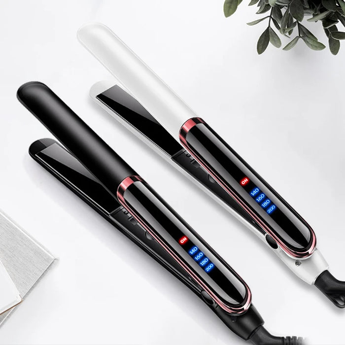 Professional Hair Straightener Ceramic Ionic Fast Heat-Up Hair Flat Iron Negative Ion  Iron Lcd Display Hair Straightener