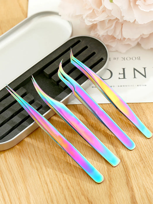 Eyelash tweezers,lash extension tools,Smooth and comfortable to the touch Precision tweezers,Stainless steel tweezers