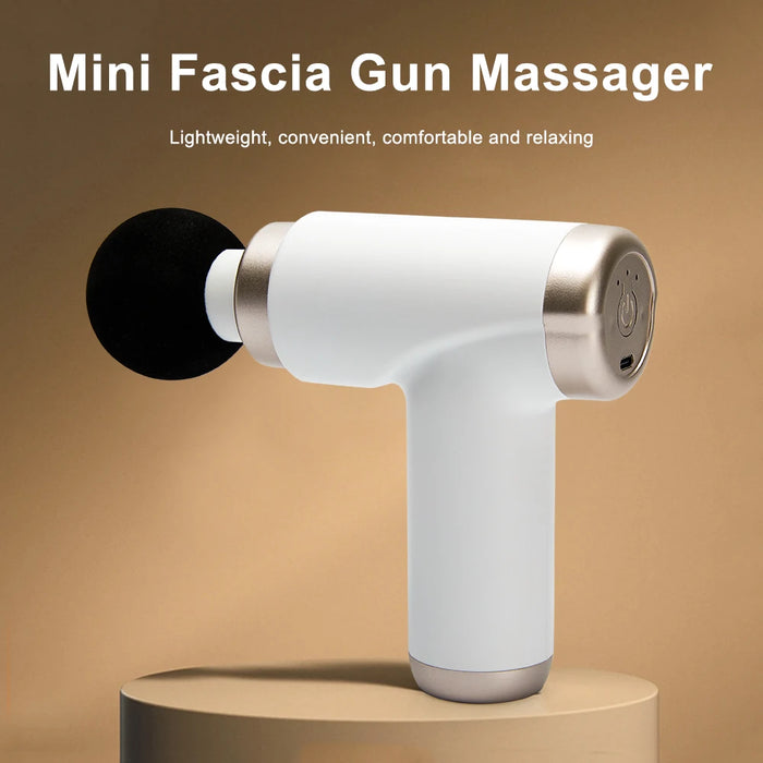 3 Gear Mini Fascial Massage Gun Electric Deep Muscle Tissue Relaxation Neck Back Body Compression Massager Portable Fitness Tool