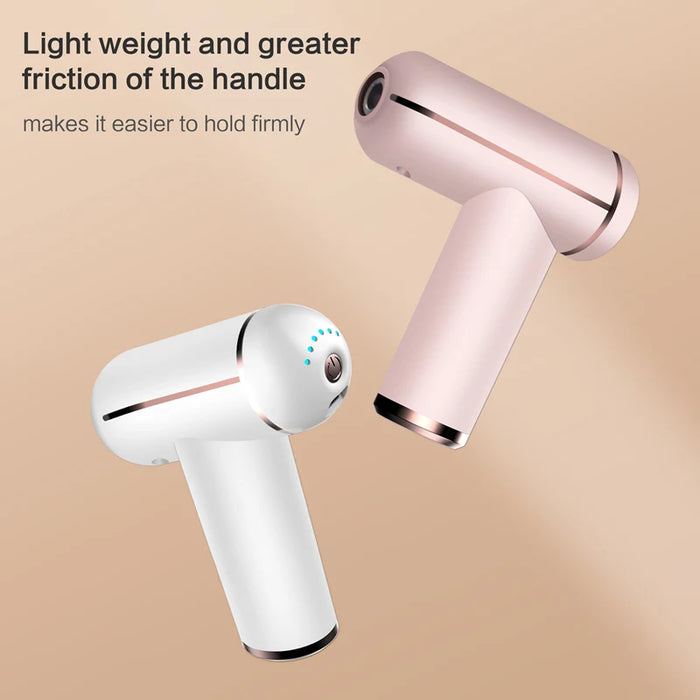 LCD Fascia Gun 4 Massage Heads Full Body Massage to Relieve Muscle Pain Portable Electronic Massager for Shoulder and Leg Relax