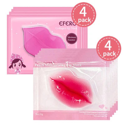 5/6/8 Pack Crystal Collagen Lip Mask Hydrating Moisturizing Essence Gel Patch Lip Masks Lip Care Enhancer Pads Patches