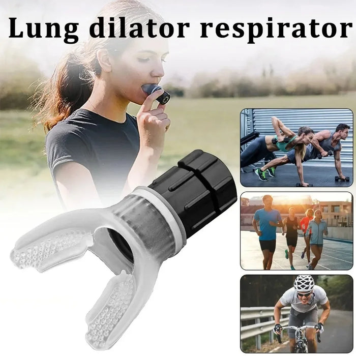 Breathing Exercise For Lungs Portable Breath Fitness Exerciser Device Endurance Workout With Adjustable Resistances To