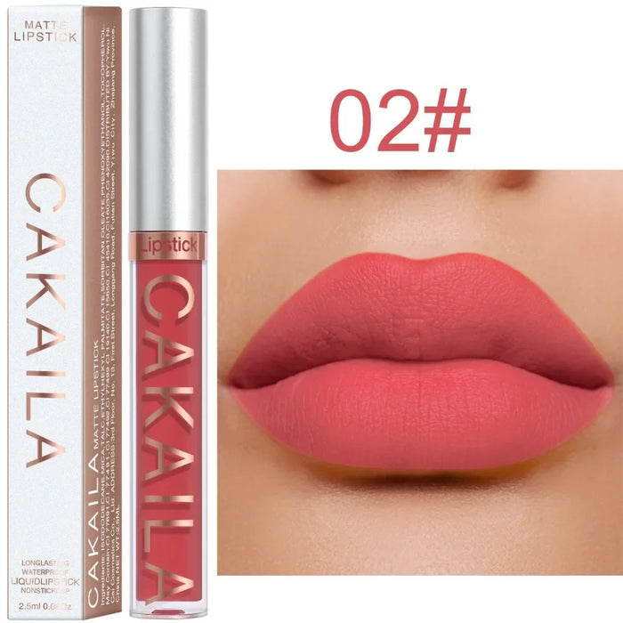 Waterproof Liquid Lipsticks Lip Makeup Matte Velvet Lipstick Lip Gloss Red Sexy Cosmetic Nude 18 Colors Long Lasting Non-marking