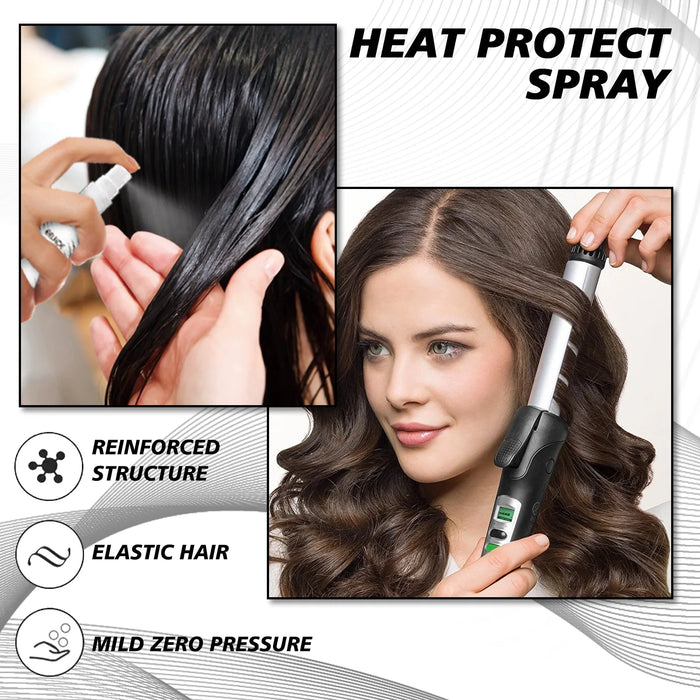 Heat Protect Spray Leave-in Heat Primer Thermal Heat Protection Spray Hair Shine Mist Curly Perm Quick Styling Non-washing