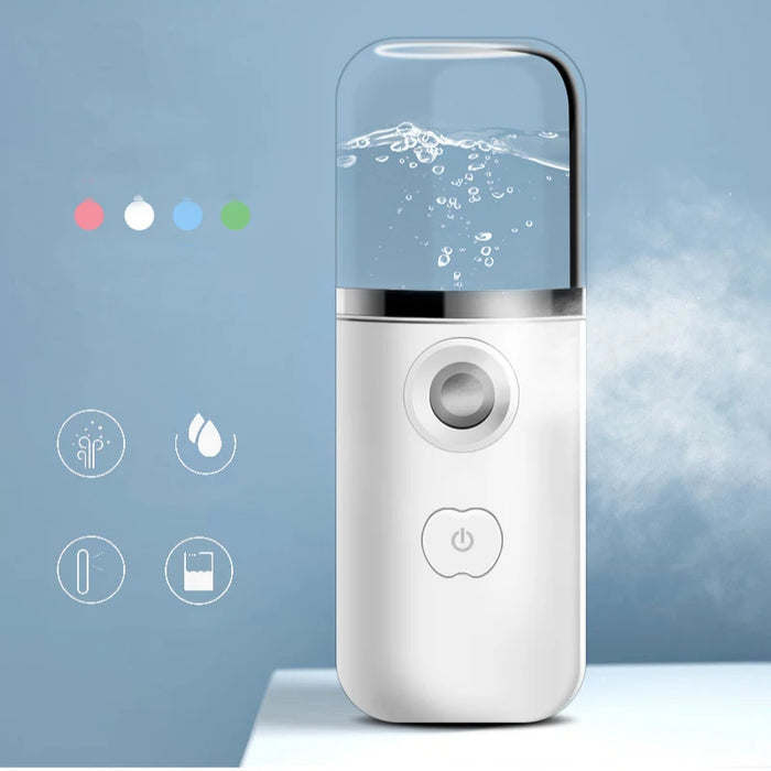 Mini Portable Humidifier Nano Mister Facial Steamer Device Beauty Spray Hydrating Apparatus Cold Spray Apparatus Rechargeable