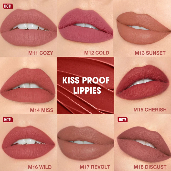 O.TWO.O 8pcs Lipstick Makeup Set Long Lasting Waterproof Lip Stick Smudge-free Matte Sexy Pigmented Velvet Finish Lip Tint