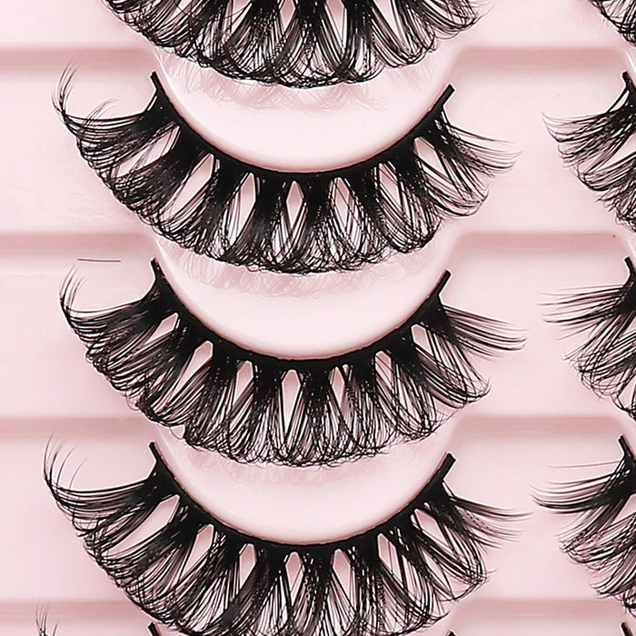 Russian Strip Lashes Makeup Lashes 25mm 3D Mink Volume Fluffy Natural False Eyelashes Thick Dramatic Mink Eyelashes Wholesale