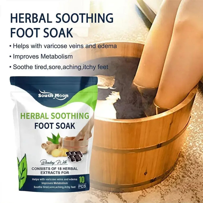 10pcs Natural Herbal Foot Soak Gel Detox Capsule Foot Cleansing Bath Soak Beads Slimming Feet Reflexology Spa Relax Foot Care