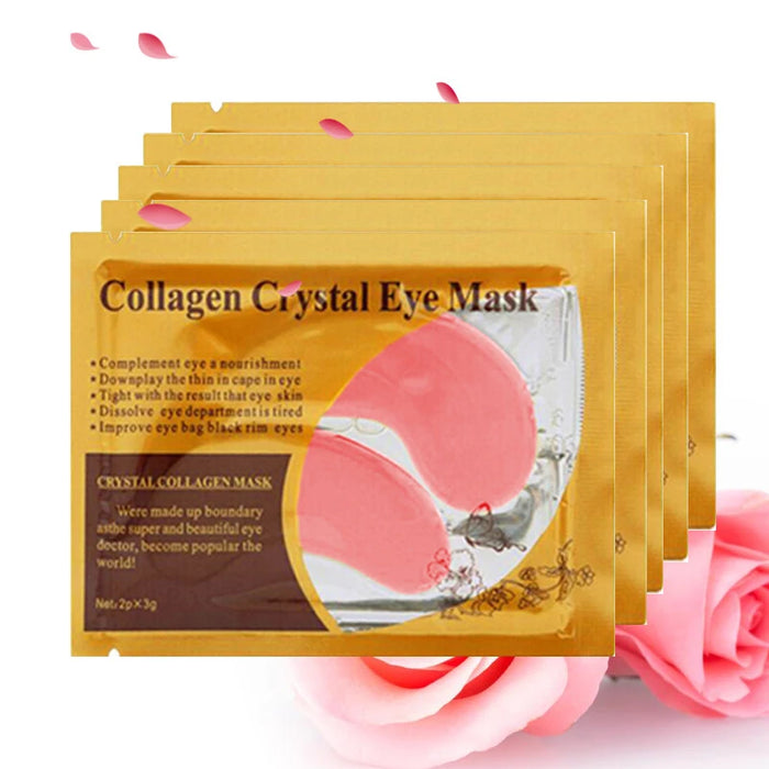 20Pcs=10Pairs Gold Collagen Crystal Eye Mask skincare Eye Patches Firming Moisturizing Nourishing Eye Skin Care Products