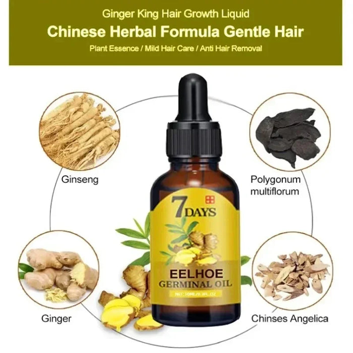 Fast Hair Growth Oil Ginger Growth Hair Treatment Anti Hair Loss Men Women Scalp Treatment Serum Products Beauty Health Product